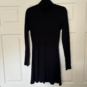 KOTN Turtleneck Mini Dress in Black